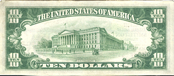 1929 $10.00. Smithton, IL Ty. 2. AU.