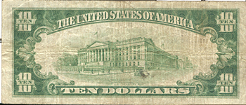 1929 $10.00. Springdale, AR Ty. 2. F.