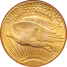 Two Saint-Gaudens Double Eagles. NGC.