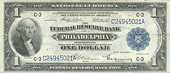 1918 $1.00 Philadelphia. CHCU.