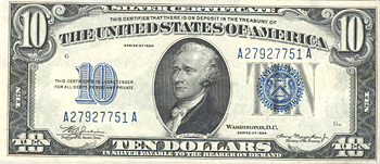 Seven Sequential 1934 $10.00. CHCU.