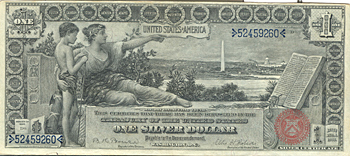 1896 $1.00. XF.