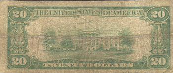 1929 $20.00. Columbia, MO Ty. 1. VG.