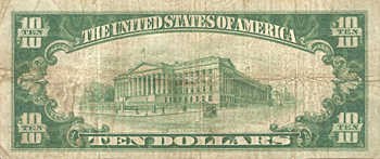 1929 $10.00. Jasper, MO Ty. 1. F.