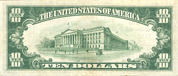 1929 $10.00. Centralia, IL Ty. 1. XF.