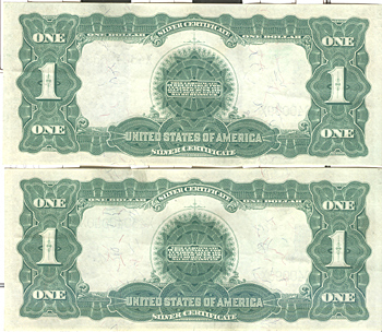 Two Sequential 1899 $1.00. Date Right. XF.