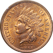 1877 PCGS MS-63 RB.