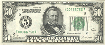 1928 $50.00 Richmond. CU.