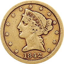 1842-C Large Date. VF-20.