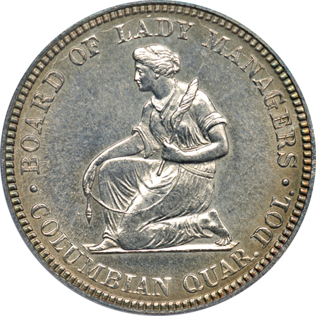 1893 Isabella Quarter. PCGS MS-62.