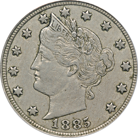 1885 PCGS XF-45.