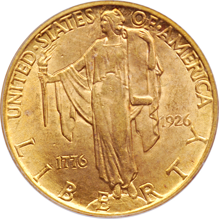 1926 America Sesquicentennial. PCGS MS-62.