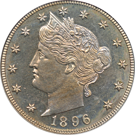 1896 PCGS PF-64.