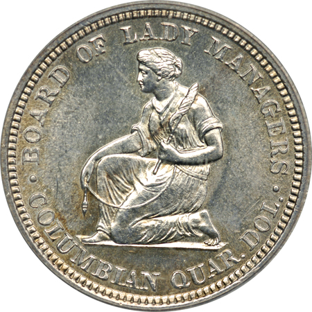 1893 Isabella Quarter. PCGS MS-62.