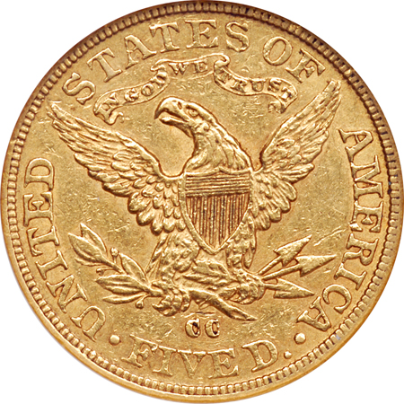 1891-CC NGC AU-58.