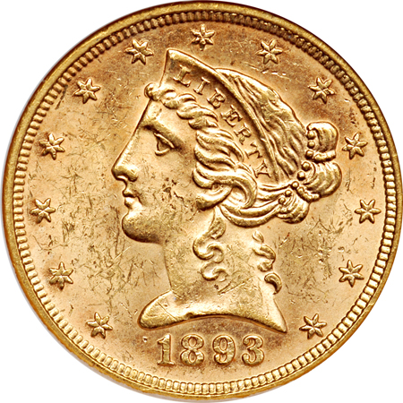 1893 ANACS MS-62.