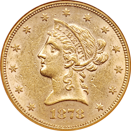 1878 NGC AU-58.