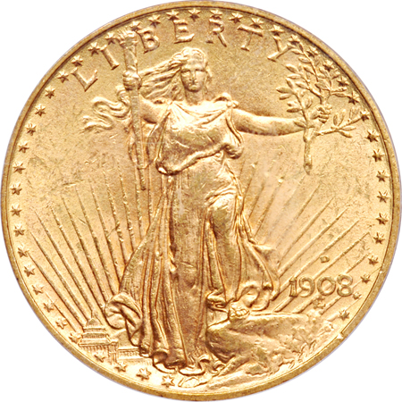 1908-D Motto. PCGS MS-63.