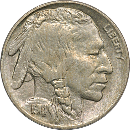 Three Buffalo Nickels. MS-65.