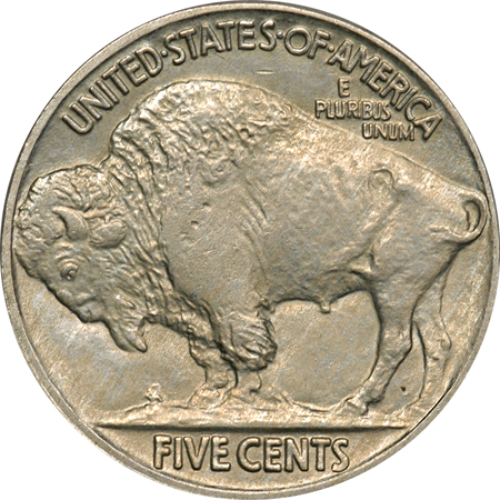 Three Buffalo Nickels. MS-65.