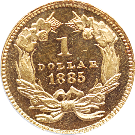 1885 ANACS MS-63 PL.