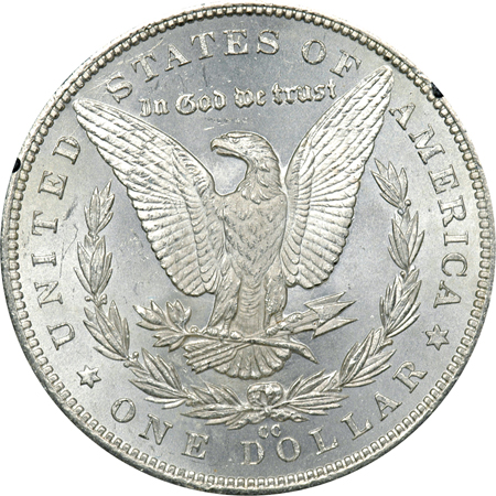 Two Morgan Silver Dollars. GSA MS-63