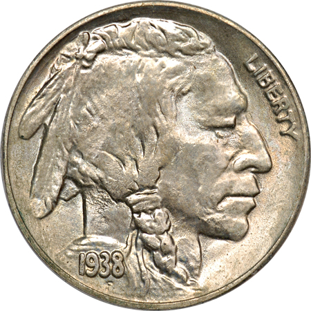 Nine Buffalo Nickels.