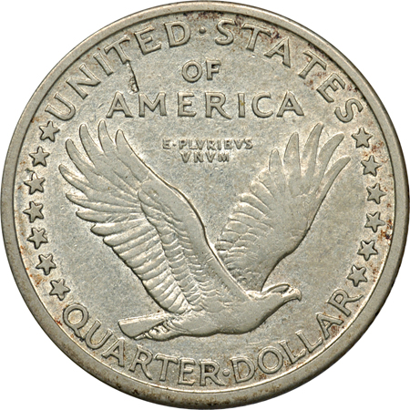 Two Standing Liberty Quarters.