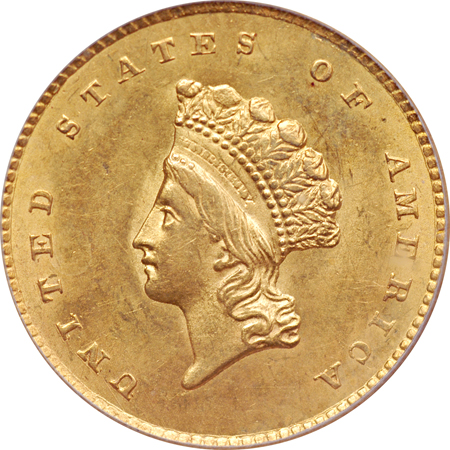 1854 Type 2. PCGS MS-62.