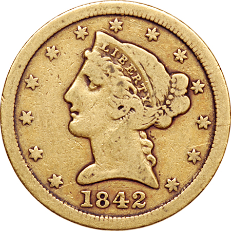 1842-C Large Date. VF-20.