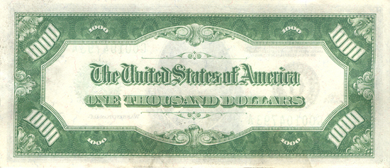 1934 $1,000.00 Chicago. CHCU.