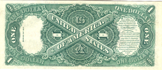 1917 $1.00. PMG CHCU-64.