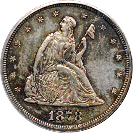 1878 PCGS PF-65.