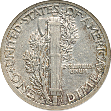 1916-D ANACS XF-40 Details Damaged.