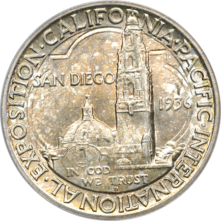 1936-D San Diego. PCGS MS-66.