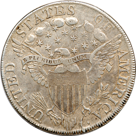 1799 Irregular Date 13 Stars, B-15, BB-152, R-3. XF-40.