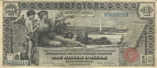 1896 $1.00. VF.