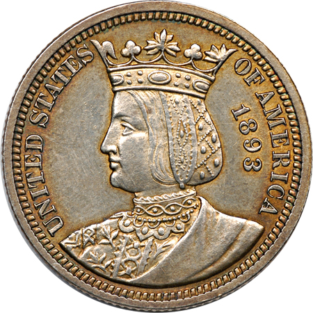 1893 Isabella Quarter. MS-62.