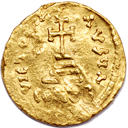 610-641 C.E. Gold Solidus of Heraclius.