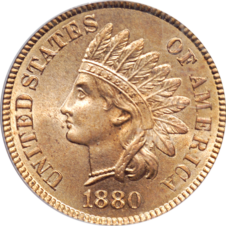 1880 PCGS MS-64 RD.