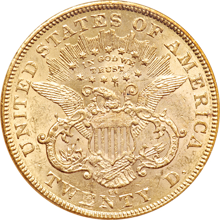 1875-CC PCGS MS-61.