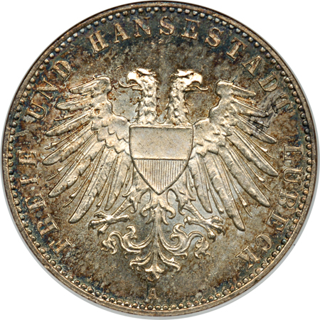 Three German States Two Mark Coins. NGC.