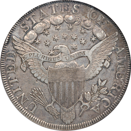 1800 Dotted Date, B-14, BB-194, R-3. NGC AU-53.