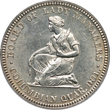 1893 Isabella Quarter. PCGS MS-63.