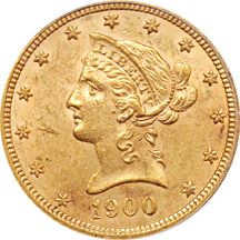 1900 PCGS MS-61.