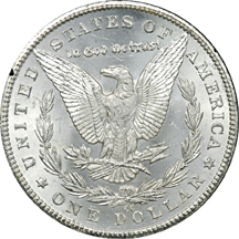 Three GSA Morgan Silver Dollars.