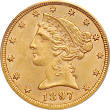 1897 PCGS MS-62.