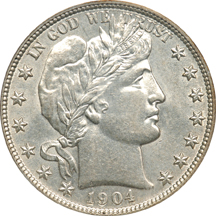 1904 PCGS AU-55.