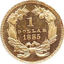 1885 ANACS MS-63 PL.