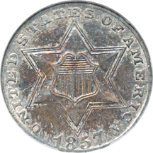 1857 ANACS AU-55.